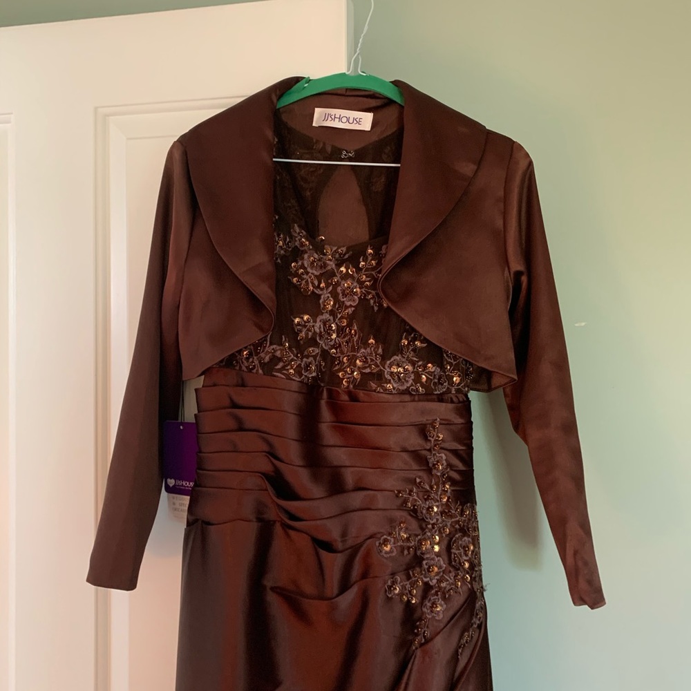 Formal gown with shrug  jacket